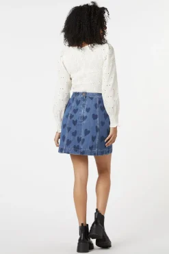 Women Princess Highway Skirts & Skorts*Indigo Hearts Skirt