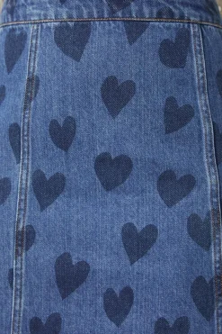 Women Princess Highway Skirts & Skorts*Indigo Hearts Skirt