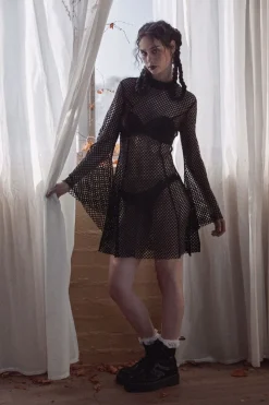 Women Dangerfield Dresses & Pinafores*Industrial Hybrid Mesh Dress