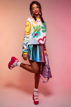 Women Dangerfield Skirts & Skorts*Infrared Pu Circle Skirt