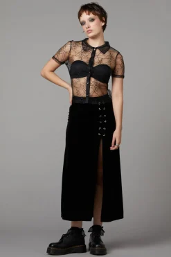 Women Black Friday Blouses & Tops*Interwebs Mesh Top