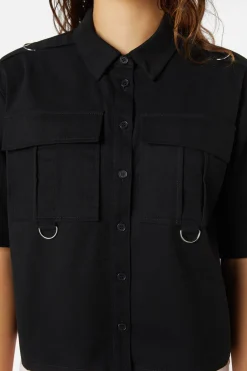 Women Dangerfield Blouses & Tops*Jagger O-Ring Crop Blouse