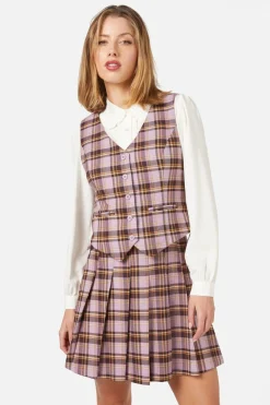 Women Princess Highway Blouses & Tops*Jeannie Check Vest