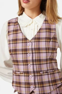 Women Princess Highway Blouses & Tops*Jeannie Check Vest