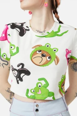 Women Dangerfield Blouses & Tops*Kewties Multi Crop Top