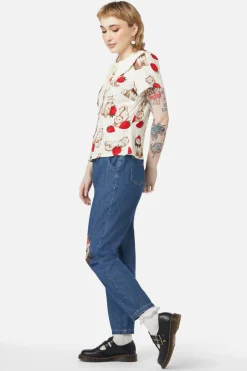 Women Dangerfield Blouses & Tops*Kitty Kisses Collar Blouse