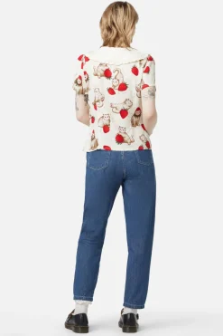 Women Dangerfield Blouses & Tops*Kitty Kisses Collar Blouse