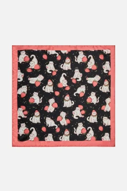Accessories Dangerfield Scarves & Bandanas*Kitty Kisses Satin Scarf