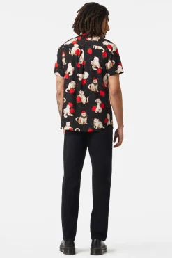 Men Dangerfield Shirts & Tees*Kitty Kisses Short Sleeve Shirt