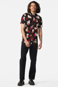 Men Dangerfield Shirts & Tees*Kitty Kisses Short Sleeve Shirt