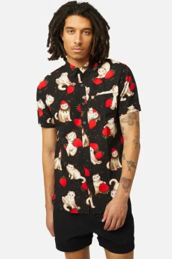 Men Dangerfield Shirts & Tees*Kitty Kisses Ss Shirt