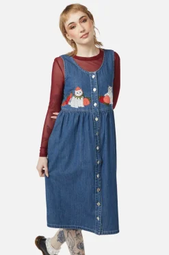 Women Dangerfield Dresses & Pinafores*Kitty U0026 Strawbs Denim Pinafore