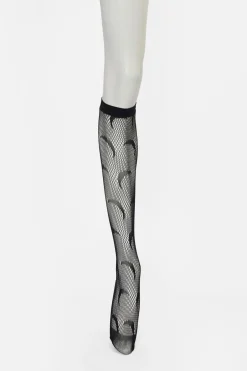Accessories Black Friday Socks & Tights*Knee High Moon Fishnet Socks