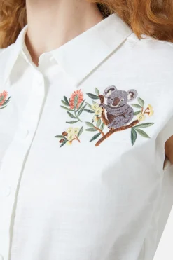 Women Princess Highway Blouses & Tops*Koala Emb Blouse