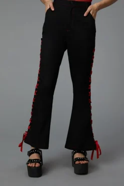 Women Black Friday Pants & Jumpsuits*Laced Ribbon Pant