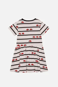 Kids Dangerkids Dresses & Pinafores*Ladybug Stripe Kids Jers Dre