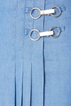 Women Dangerfield Skirts & Skorts*Liz Pleated Mini Denim Skort