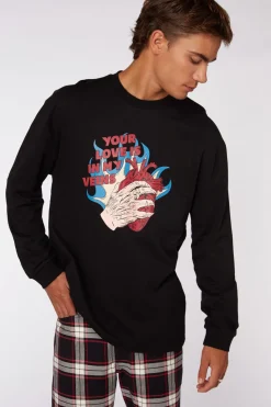 Men Black Friday Shirts & Tees*Love At First Bite Ls Tee