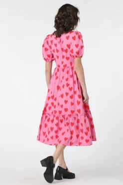 Women Princess Highway Dresses & Pinafores*Love Hearts Midi Dress
