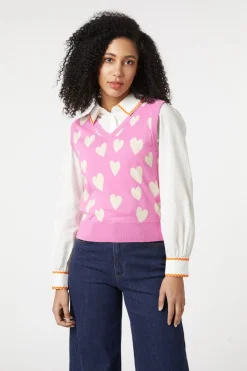Women Princess Highway Knitwear & Cardis*Love Hearts Vest