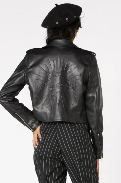 Women Dangerfield Jackets & Coats*Loveless Embossed Pu Jacket