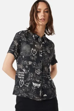 Women Dangerfield Blouses & Tops*Lover'S Departure Printed Blouse