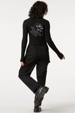 Women Dangerfield Knitwear & Cardis*Lurex Embroider Zip Cardi