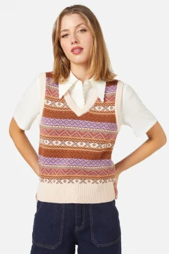 Women Princess Highway Blouses & Tops*Maddi Fairisle Vest