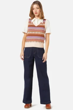 Women Princess Highway Blouses & Tops*Maddi Fairisle Vest