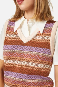 Women Princess Highway Blouses & Tops*Maddi Fairisle Vest