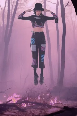 Women Dangerfield Pants & Jumpsuits*Major Meow Cargo Pant