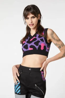 Women Dangerfield Knitwear & Cardis*Major Meow Cropped Knit