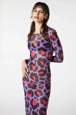 Women Dangerfield Dresses & Pinafores*Major Meow Mesh Dress