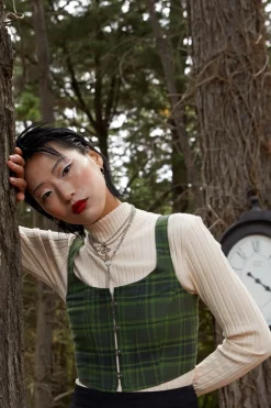 Women Dangerfield Corsets & Harnesses*Meadow Tartan Corset