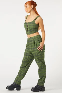 Women Dangerfield Corsets & Harnesses*Meadow Tartan Corset