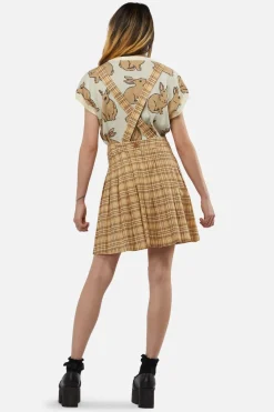 Women Dangerfield Skirts & Skorts*Meadow Tartan Pleated Pinny