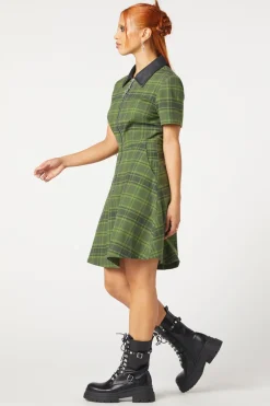 Women Dangerfield Dresses & Pinafores*Meadow Tartan Zipper Dress