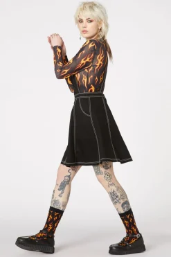 Women Dangerfield Dresses & Pinafores*Metal Heart Zip Up Pinny