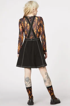 Women Dangerfield Dresses & Pinafores*Metal Heart Zip Up Pinny