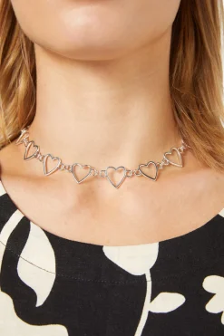 Accessories Princess Highway Jewellery*Metal Hearts Choker