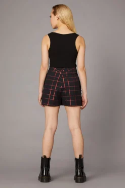 Women Black Friday Skirts & Skorts*Metallic Checks Skort