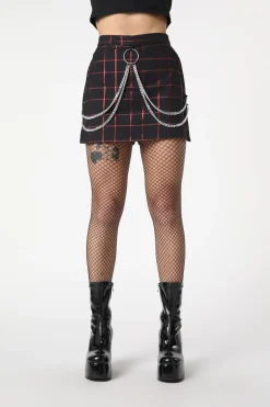 Women Black Friday Skirts & Skorts*Metallic Checks Skort