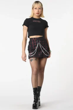 Women Black Friday Skirts & Skorts*Metallic Checks Skort