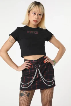 Women Black Friday Skirts & Skorts*Metallic Checks Skort