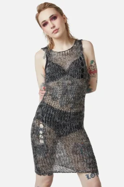 Women Dangerfield Dresses & Pinafores*Misery Distressed Knit Dress