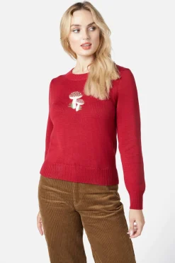 Women Princess Highway Knitwear & Cardis*Mushroom Embroidered Sweater