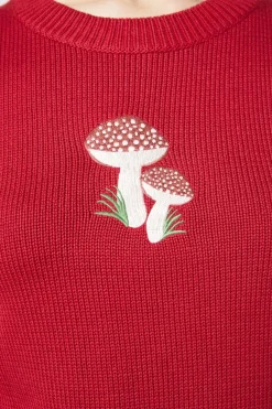 Women Princess Highway Knitwear & Cardis*Mushroom Embroidered Sweater