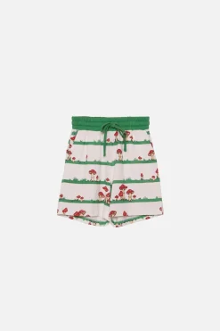 Kids Dangerkids Bottoms*Mushroom Stripe Kids Shorts