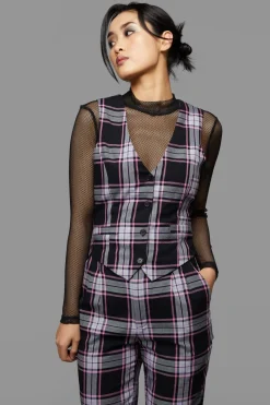 Women Black Friday Blouses & Tops*Myrtle Tartan Vest