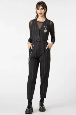 Women Dangerfield Jackets & Coats*Mystery Pinstripe Vest